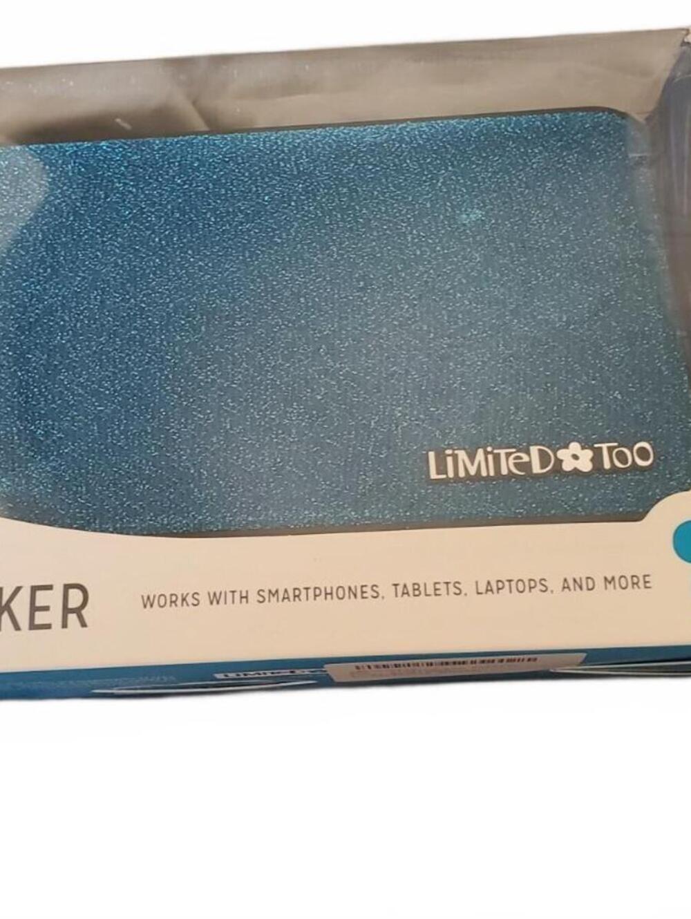 BRAND NEW Limited Too Bluetooth Wireless Speaker BLUE w/ Rechargeable Batt.